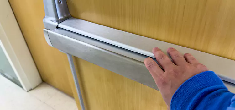 Installing a Push Bar on a Door Palm Harbor